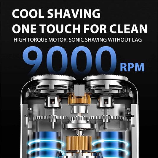 🎁Portable Rotary Dual Ring Electric Shaver