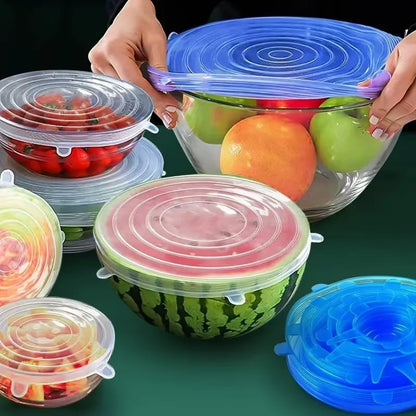 Silicone Cover Stretch Lids Reusable Airtight Food Wrap Covers