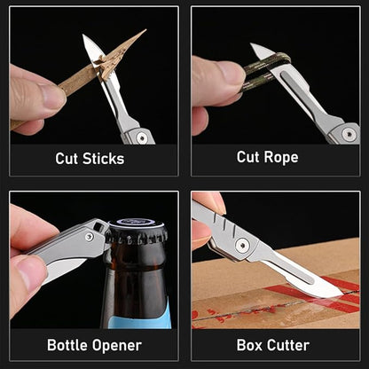 ⏰Last Day Promotion 49% OFF - 🏆Folding Scalpel Knife with 10pcs Replaceable Blades