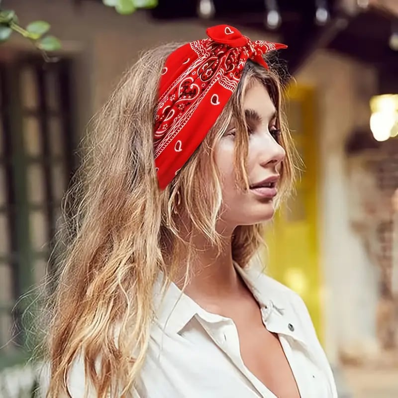 🎁Last Day 🎉Boho Paisley Printed Wide HeadBand