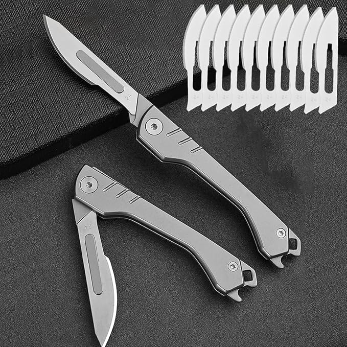 ⏰Last Day Promotion 49% OFF - 🏆Folding Scalpel Knife with 10pcs Replaceable Blades