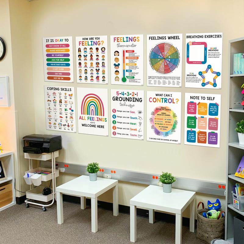 🔥❤️12 Pcs Calming Corner Posters