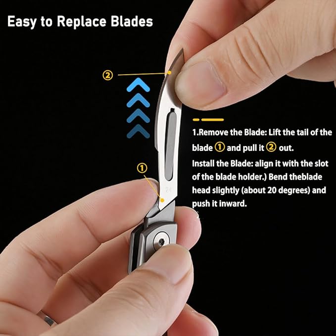 ⏰Last Day Promotion 49% OFF - 🏆Folding Scalpel Knife with 10pcs Replaceable Blades