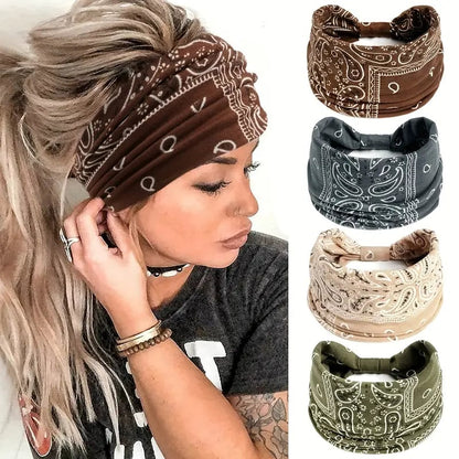 🎁Last Day 🎉Boho Paisley Printed Wide HeadBand