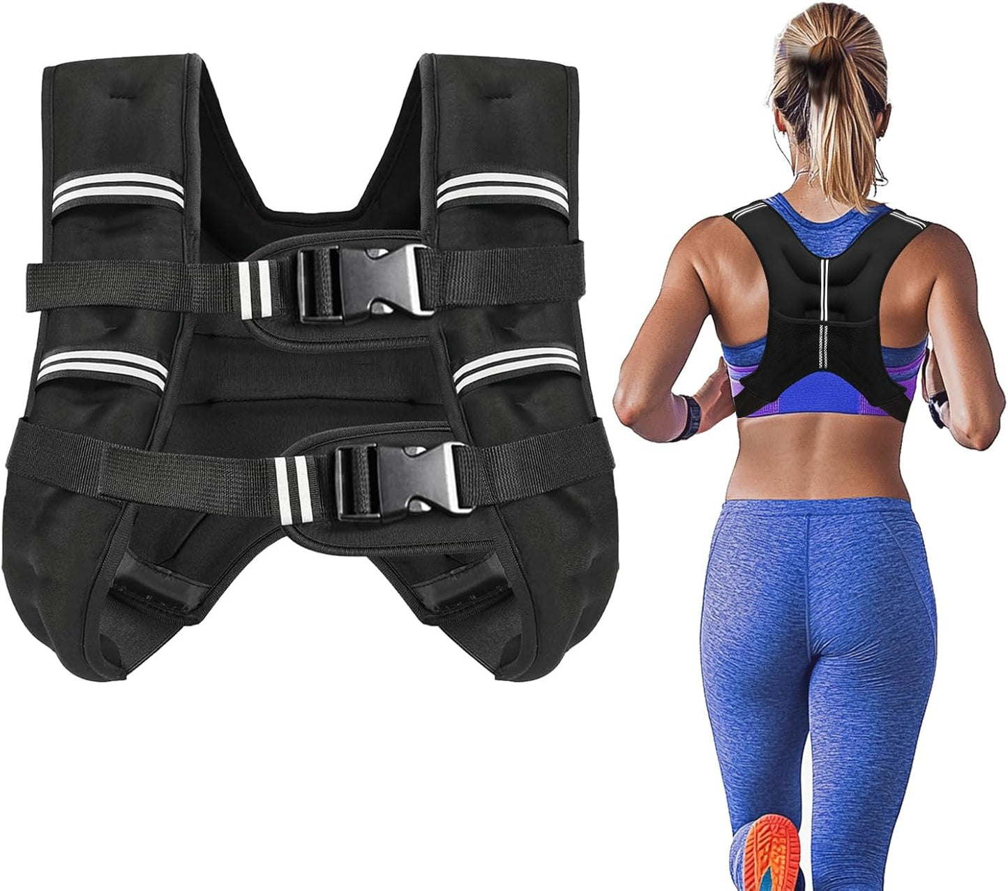 Weighted Vest with Two Adjustment Straps Men Women
