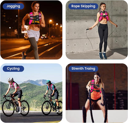 Weighted Vest with Two Adjustment Straps Men Women