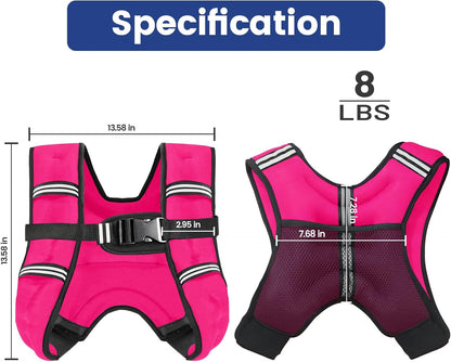 Weighted Vest with Two Adjustment Straps Men Women