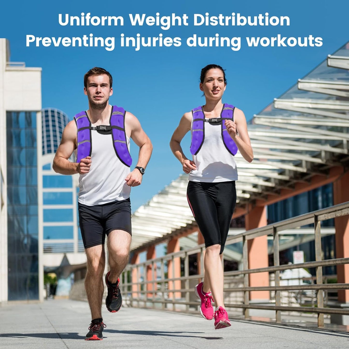 Weighted Vest with Two Adjustment Straps Men Women