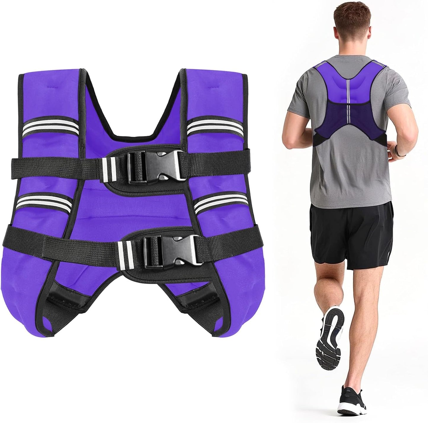 Weighted Vest with Two Adjustment Straps Men Women