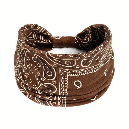 🎁Last Day 🎉Boho Paisley Printed Wide HeadBand
