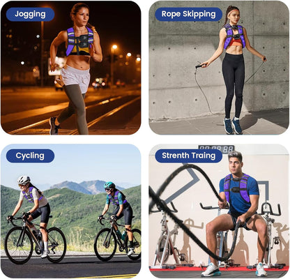 Weighted Vest with Two Adjustment Straps Men Women