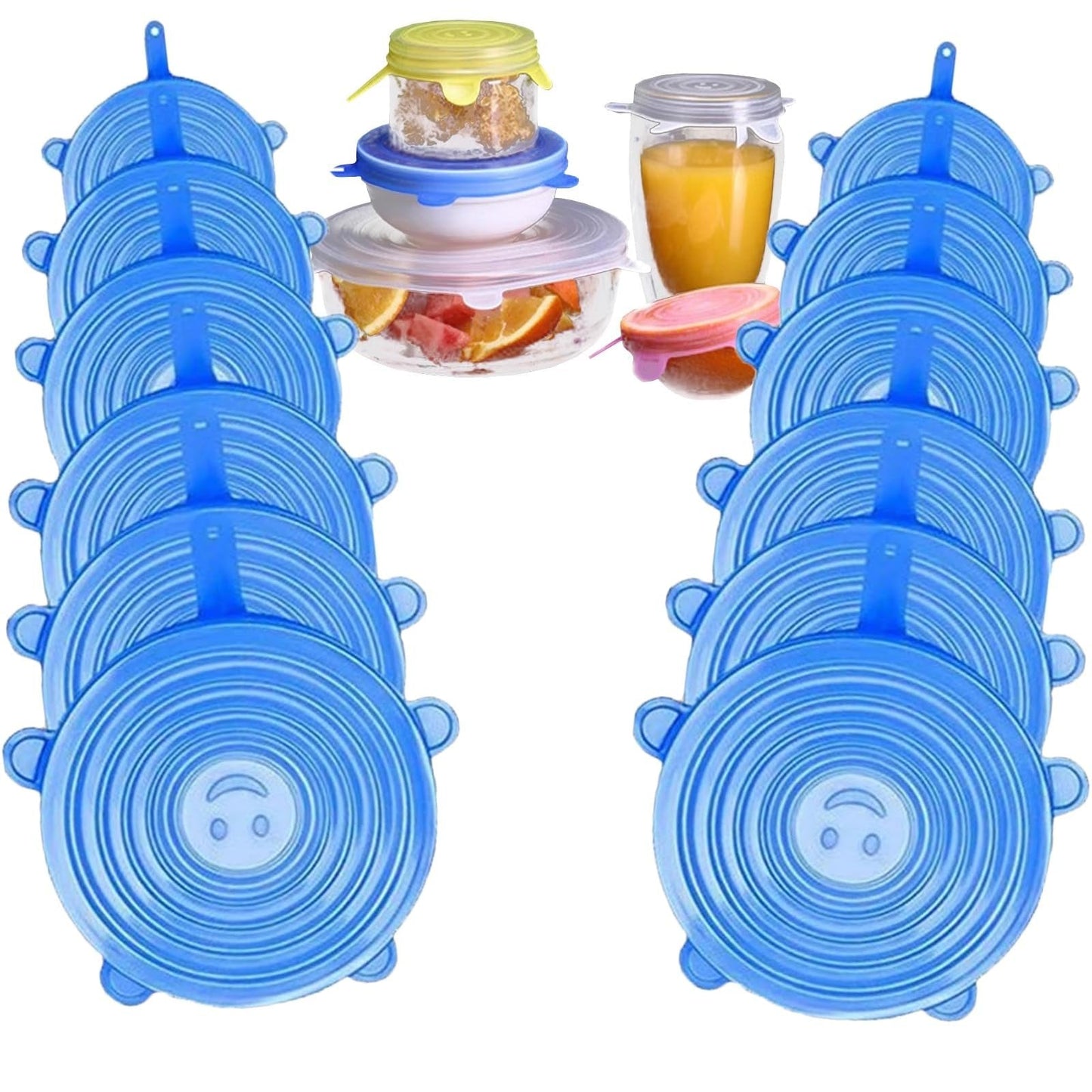 Silicone Cover Stretch Lids Reusable Airtight Food Wrap Covers