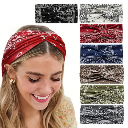 🎁Last Day 🎉Boho Paisley Printed Wide HeadBand