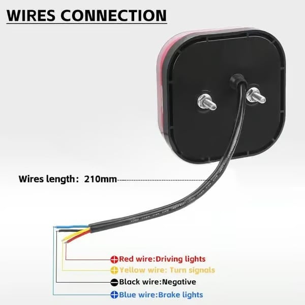 Hot Sale 🎁 49% OFF!! 🔥 Light-guiding Square LED Trailer Taillights