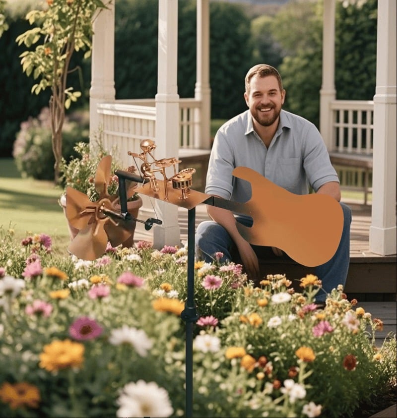 🔥Last Day: 49% OFF🔥 Handmade Metal Rock Band Windmill