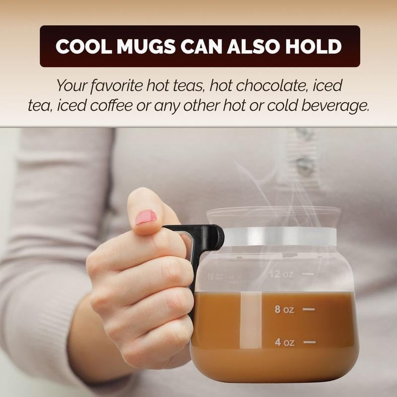 💕💖☕ 16 Oz Glass Coffee Mug – Coffee Pot Style