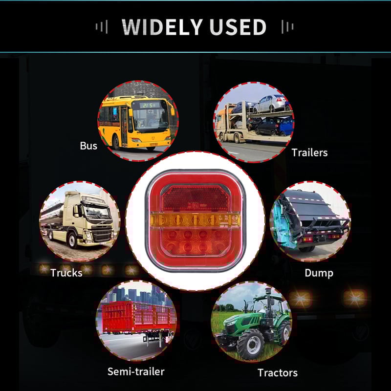 Hot Sale 🎁 49% OFF!! 🔥 Light-guiding Square LED Trailer Taillights