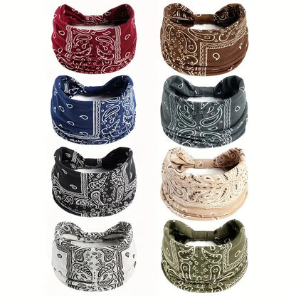 🎁Last Day 🎉Boho Paisley Printed Wide HeadBand