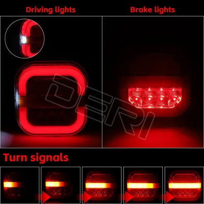 Hot Sale 🎁 49% OFF!! 🔥 Light-guiding Square LED Trailer Taillights