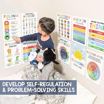 🔥❤️12 Pcs Calming Corner Posters