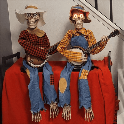 🔥Halloween Pre Sale 49% OFF - 💀Funny Animated Dueling Banjo Skeletons