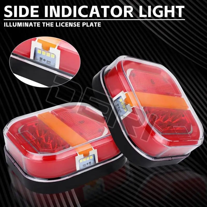 Hot Sale 🎁 49% OFF!! 🔥 Light-guiding Square LED Trailer Taillights